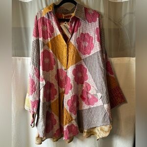 Kantha Bae Long Sleeve Free To Be Collared Top